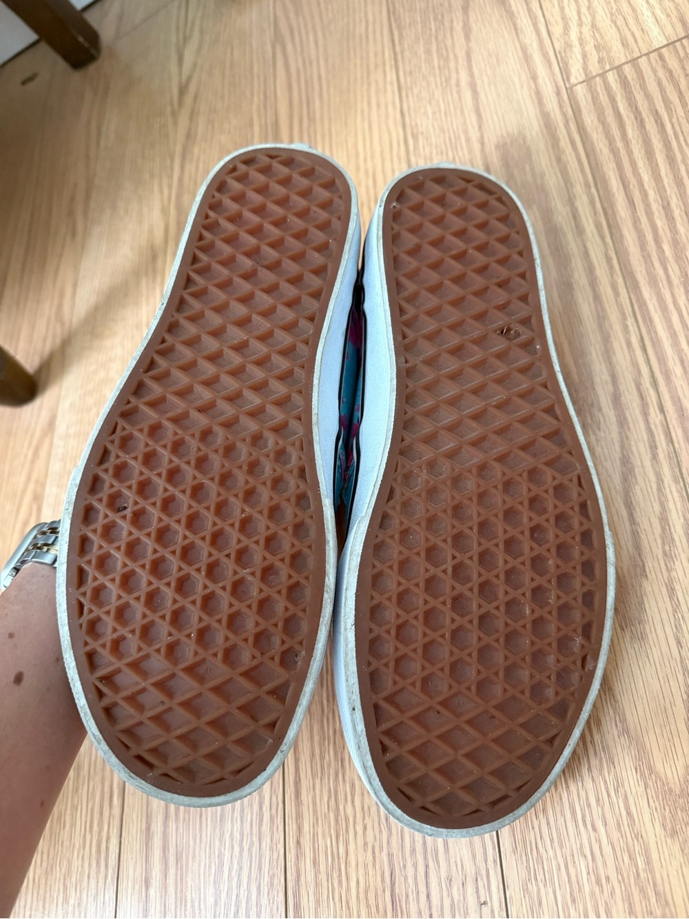 Vans Slip-On Sneakers in Blue and Pink Tie-Dye - Picture 3 of 4